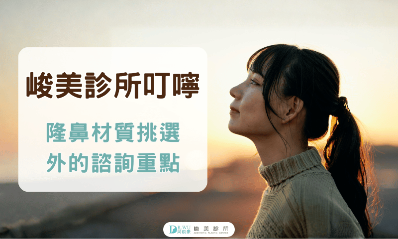 隆鼻材質挑選外的諮詢重點意境圖