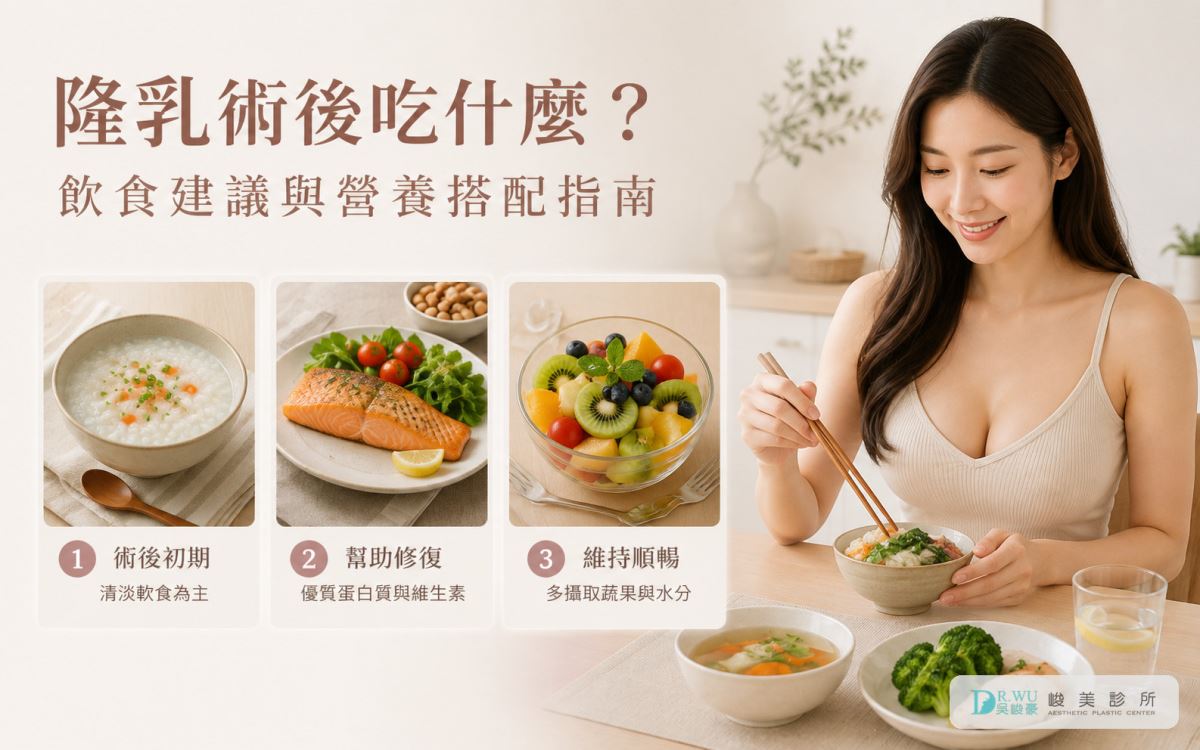 隆乳術後吃什麼？飲食建議與營養搭配指南