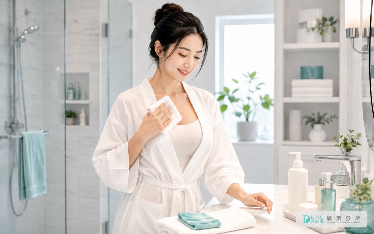 隆乳術後清潔與洗澡建議