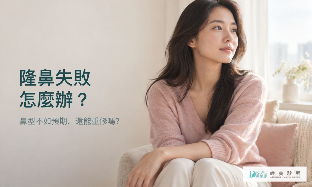 隆鼻失敗怎麼辦|峻美診所隆鼻重修評估